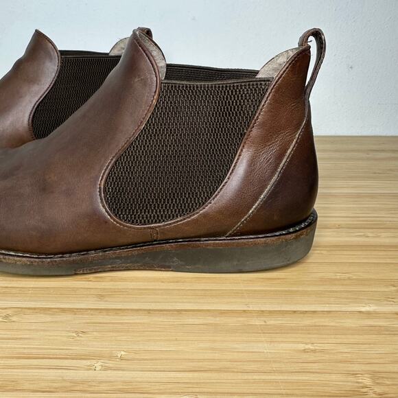 John‎ Varvatos USA Leather Chelsea Boots Men's 11 M Brown Pull On - Picture 9 of 13
